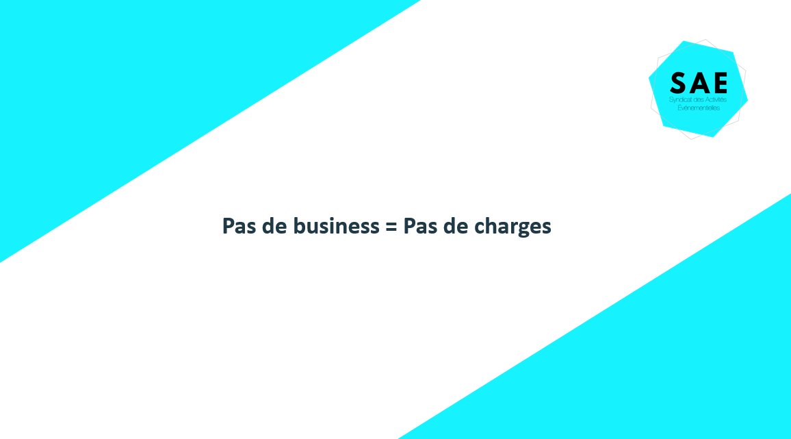 Pas de business = Pas de charges
Maintenant ça suffit, nous attendons des Aides de l’Etat immédiates à la hauteur du préjudice subi…
Suite aux annonces d’hier soir, nous entrons dans un état d’urgence économique. Sauvons nos métiers. La suite ici : syndicat-activites-evenementielles.fr/pas-de-busines…