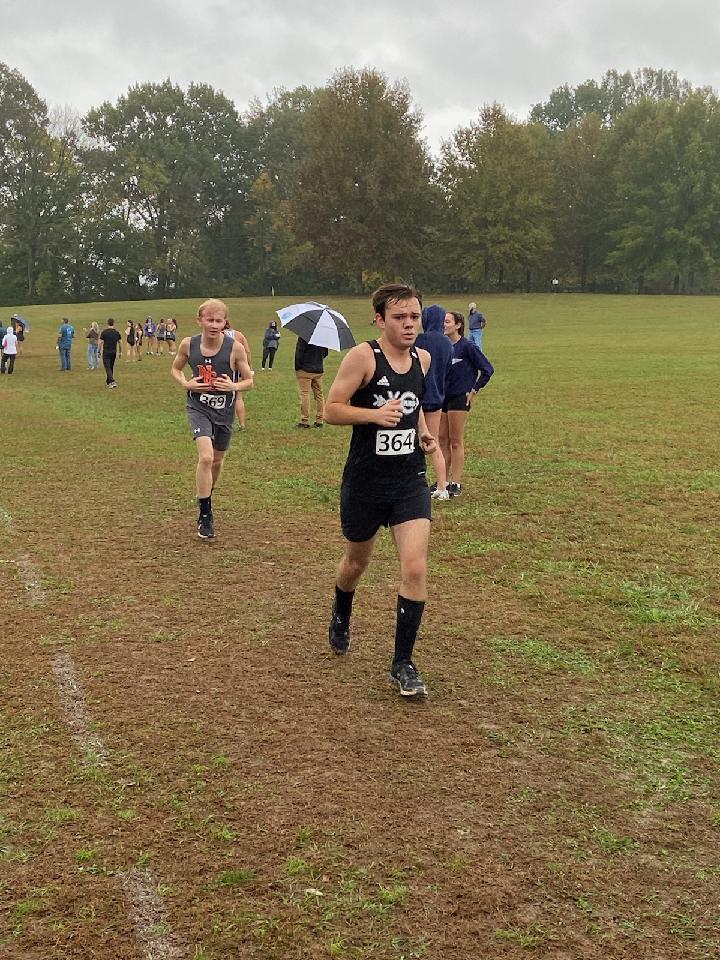Proud of my only senior boy, running his last race at regionals.  It has been fun to coach him over the last two years.  Amid covid, we have run some of the nastiest rain soaked courses in any season I can remember.  Thanks Jamey for all you have done!