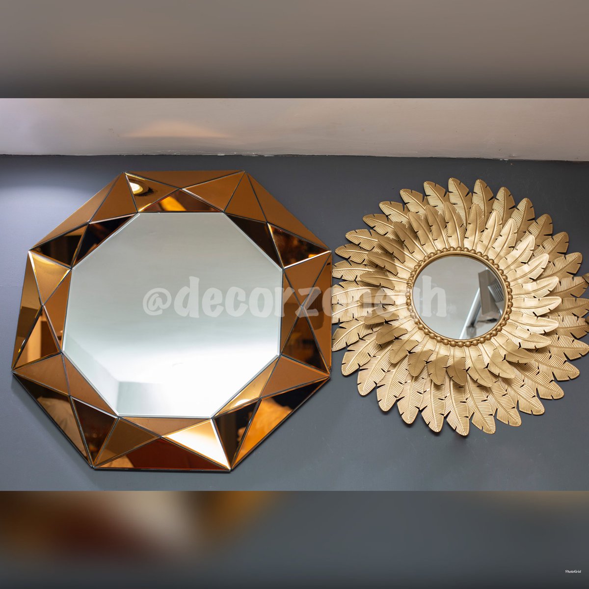Looking for unique, perfect mirrors for your spaces? 

Look no further. @decorzonegh has got you! 😁❤️

The prices of these mirrors range between 599 cedis and 1,100 cedis🤩

Pass through our zone or send a dm to purchase 🤗
#interiordesigns #ghanahomes #ghanainteriors #decorzone