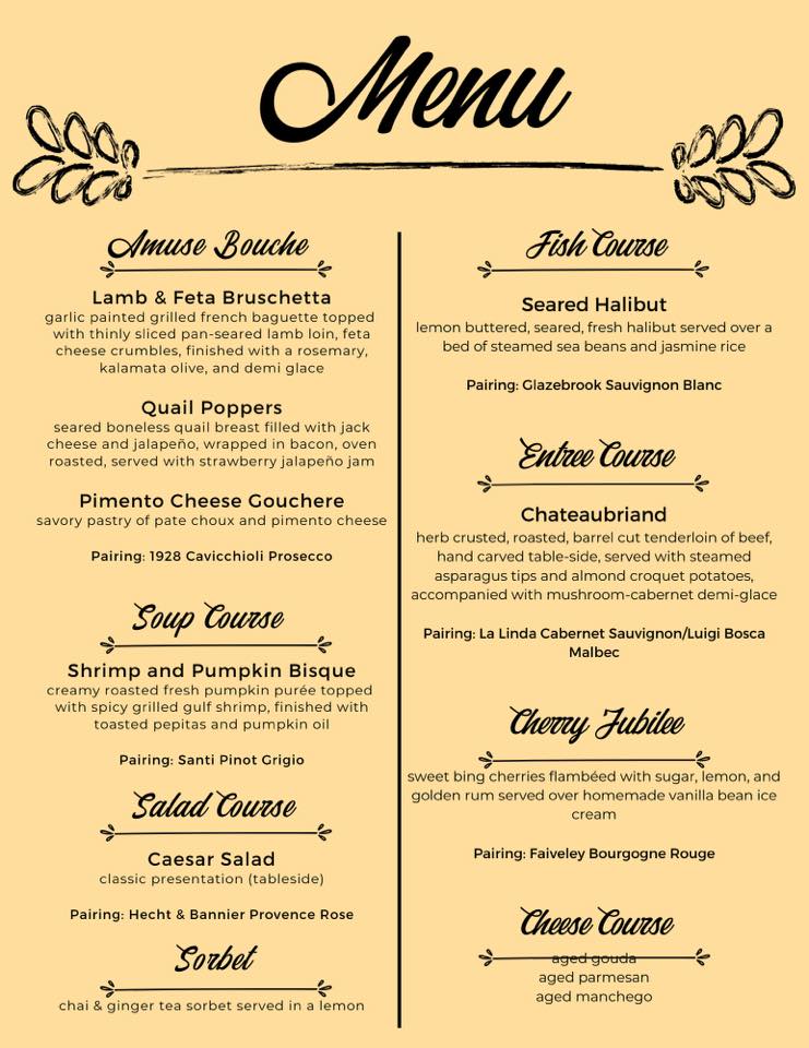 dhchamber's tweet photo. Here's the menu from @PartyFowlNash Donelson you can bid on Livin' It Up Local! To see more and bid: https://t.co/MXeQ2PWW0Y https://t.co/weVlgZkn5x