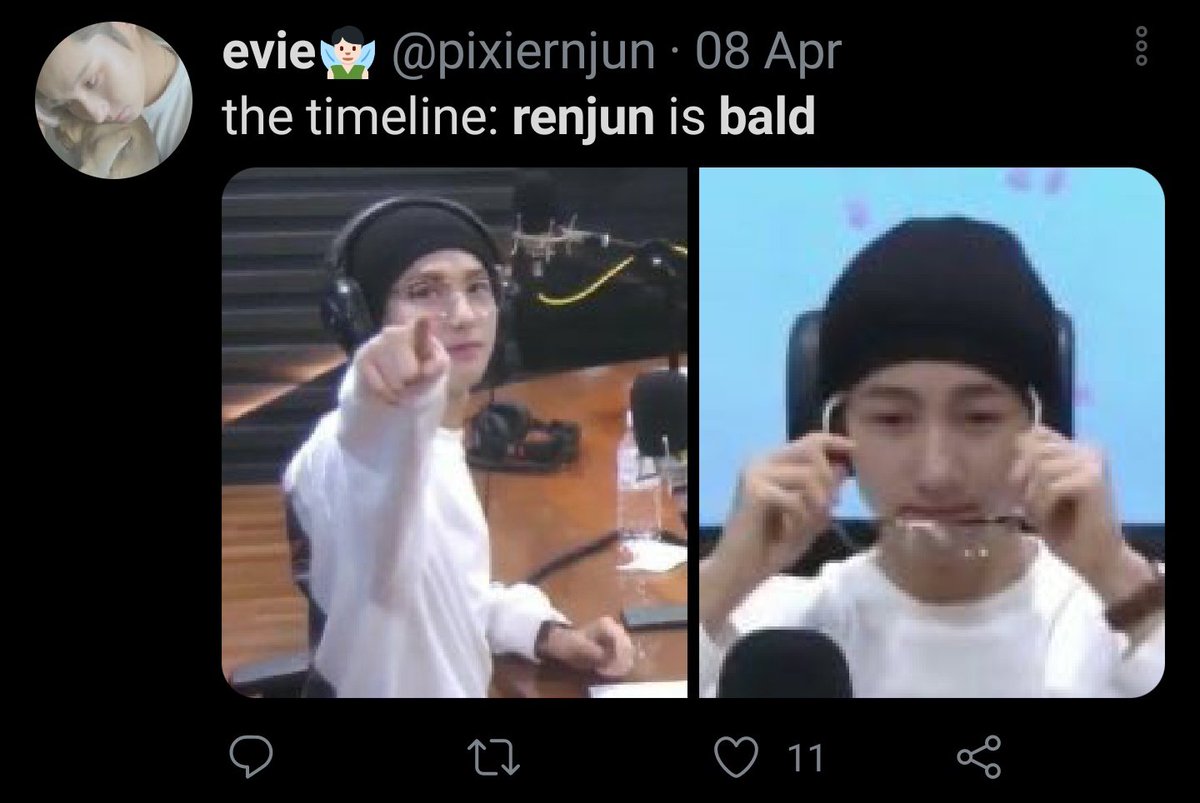 when they was preparing for reload comeback and renjun always wearing his beanie so everyone was thinking he went bald fr