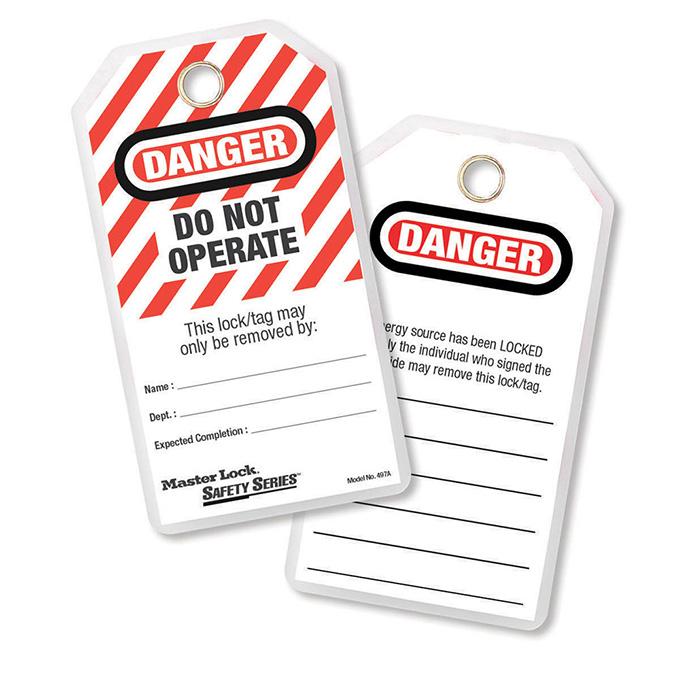 MasterLockUS's tweet photo. Looking to increase personal identification during the lockout process?  The Master Lock 497A Safety Tags feature a write-on section that can be customized with name, department or expected work completion date.
https://t.co/baTA543FZ1
#LOTO #Safety #MasterLock https://t.co/7KO81C0Zgg