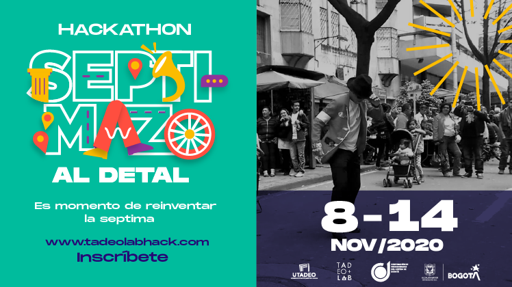 FUGABogota's tweet photo. La carrera séptima es de todos. 
Apropiémonos de este corredor vial y construyamos el cambio.  
Septimazo al detal.
¡Inscríbete! 👉 https://t.co/Dnee17R7Eg
 #Hackathon #EventosTadeoLab #Cultura #CUCBogotá #TadeoLabEs #FUGA #IDPC #SCRD #CarreraSéptima #TeAmoBogotá  #SomosRolos https://t.co/N9NRLW0kr8