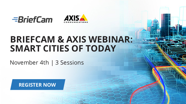 BriefCamVS's tweet photo. Join us Nov. 4 for a #webinar with @AxisIPVideo on the role of scalable video technology for #smartcities. We'll be discussing cities can integrate technological advances for security, city planning, and more.

Reserve your seat today: https://t.co/KVv3FYiDqC https://t.co/tDDSrgtUuN
