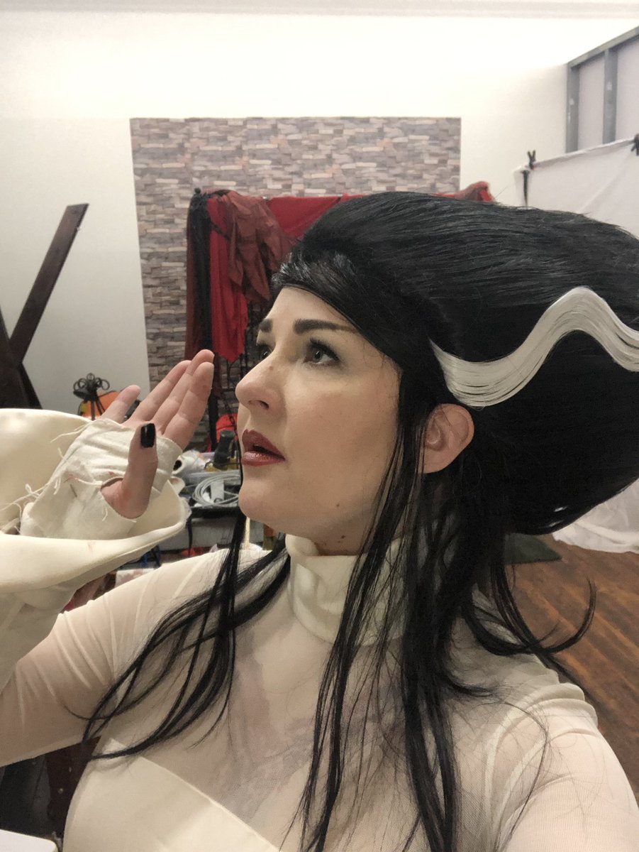 KheperaCosplay's tweet photo. “Beware; for I am fearless, &amp; therefore powerful!”
Some #BrideofFrankenstein #selfies I took during my 📸 with #redravenstudios last weekend. 
I can’t decide if the 📸 with the roach on my hand is my favorite or the boss 📸 with the whisky glass. 
What do you think?
#frankenstein https://t.co/qpbLiXJL1g