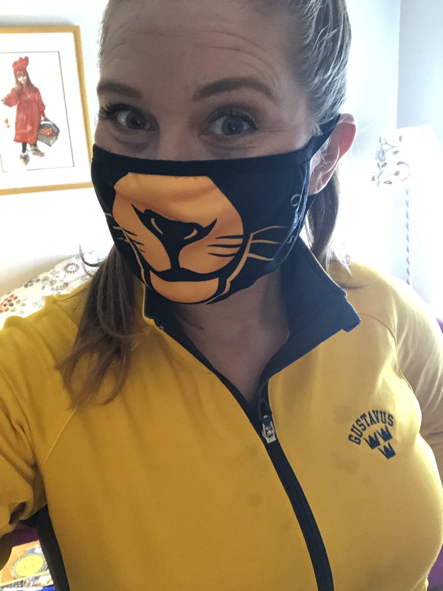 Come on you Gusties!  It’s Give to Gustavus Day!  Join me in giving a gift of at least $60 (including giving $5/ month) to get this extremely limited edition Gus mask. Because, it’s Alll of us for all of Gustavus. #FireUpTheRouser #whygustavus #grateful