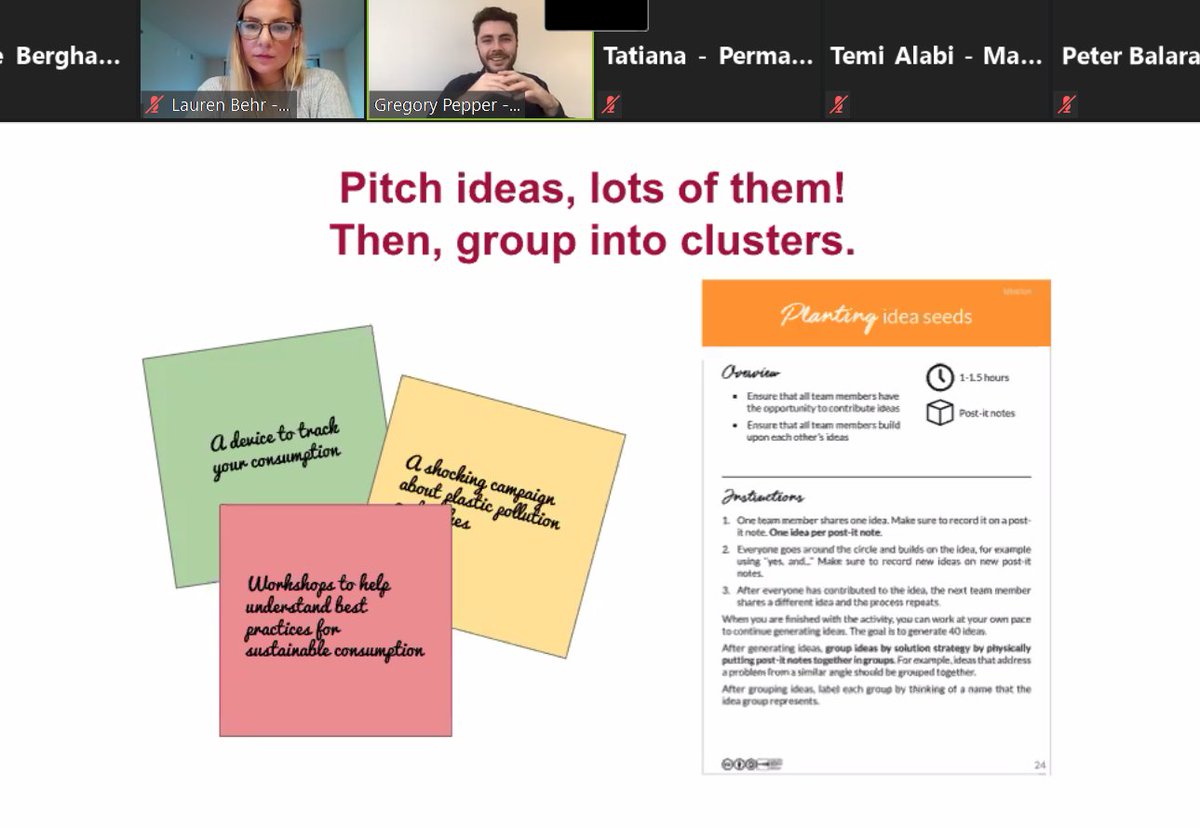 Ideation is where the magic happens! When brainstorming, listen, be inclusive, and focus on the problem & people - always come back to user need & empathy base. Stay energized & have fun to keep the creativity flowing as you develop ideas! @UNLEASHlab @Chemonics @GYEO