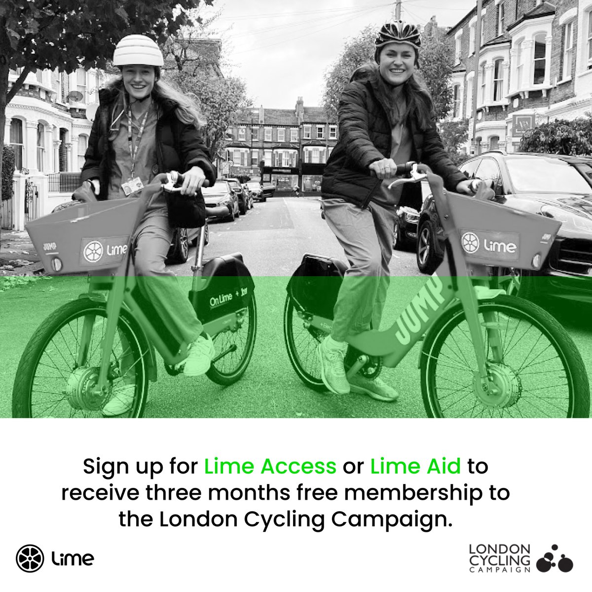 limebike's tweet photo. Eligible London users will also be able to take advantage of three months free membership to @London_Cycling, providing access to free insurance, legal advice and cycling tips. It's time to get out on two wheels! https://t.co/JiZFWyJuaO