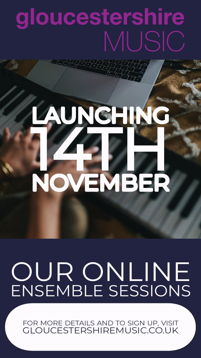 We are delighted to announce the launch of our Online Ensemble Sessions! Check out our website for further information: gloucestershiremusic.co.uk/adult-groups/o… We can't wait to see you virtually soon!