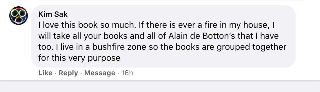 mslima's tweet image. This comment re: #bookoftrees just made my day. Thanks Kim Sak.