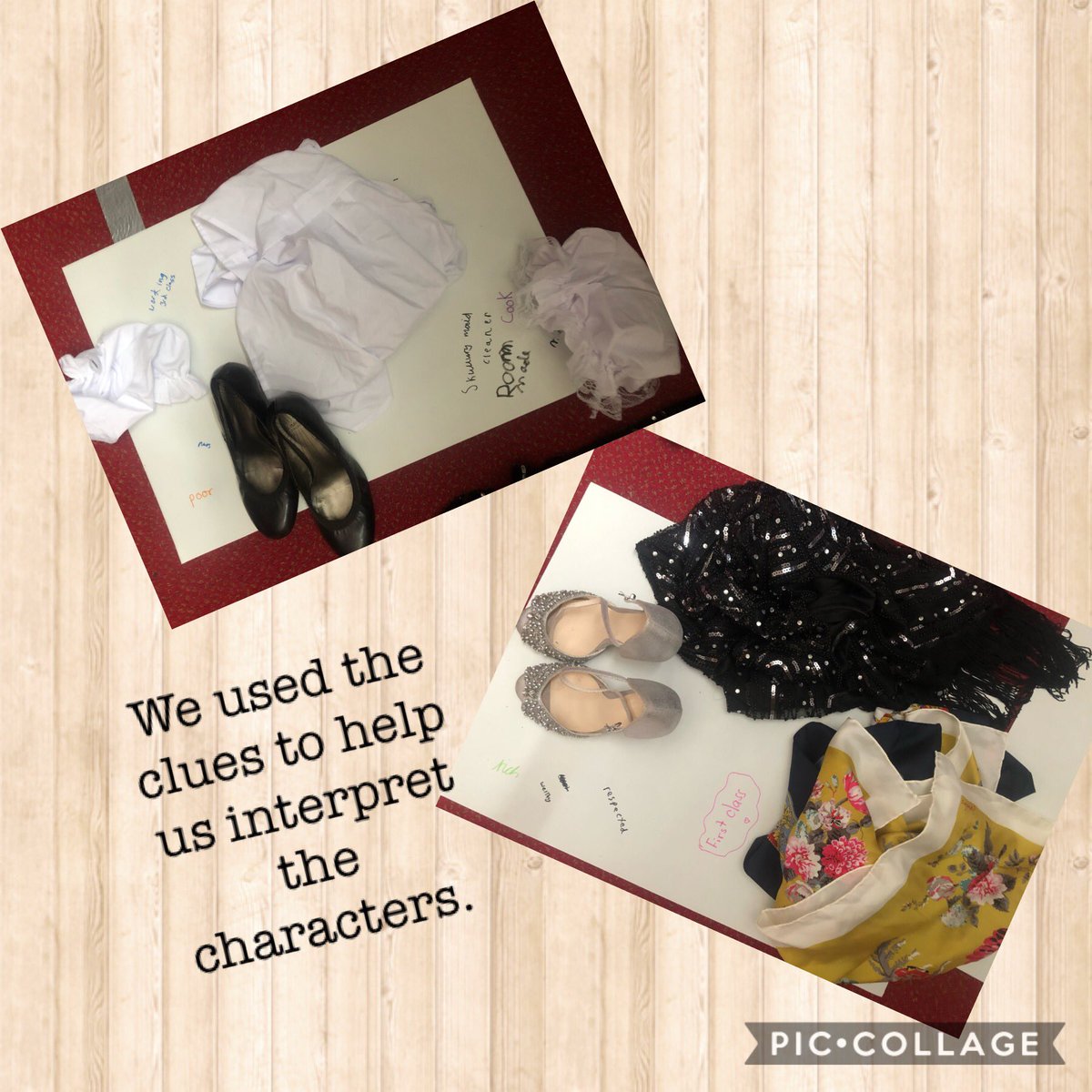 ChagallClass's tweet image. A great start to our new Titanic unit. We made inferences about characters who were on board the ship using objects and the text to help us. And wow- what a great display to showcase our work.  We can’t wait to read the rest!