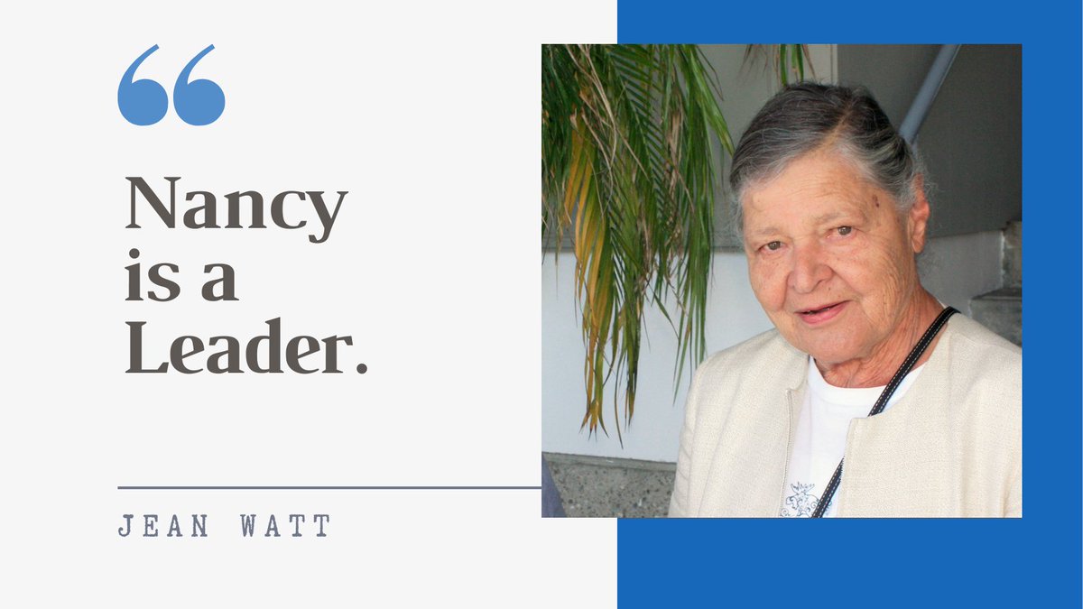 🙏❤️Nancy humbly accepts Jean Watt’s  endorsement for Newport Beach City Council, District 2. Jean (Named Citizen of the Year in 2013) has long be respected in the community. Vote for Nancy! 🇺🇸✔️