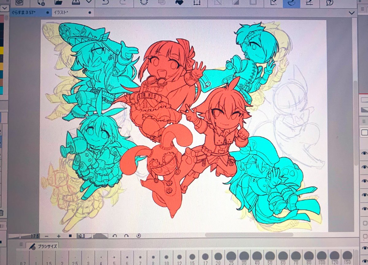 今日はグヤ絵とよその子を頑張って描いたりなどしていた🌋🌋 