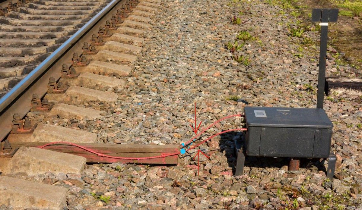dziadok's tweet photo. More then 20 (!) diversions along the Belarusian railway during only one day. Guerillas connect two rails with the wire, which causes the false triggering of the signalisation.
Lukashenko is outraged and yells about "terrorist attacks".
#FreeBelarus https://t.co/FC2urxnEey