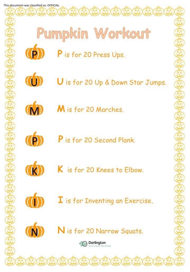 Here’s your Halloween 🎃 workout from @DarlingtonSSP