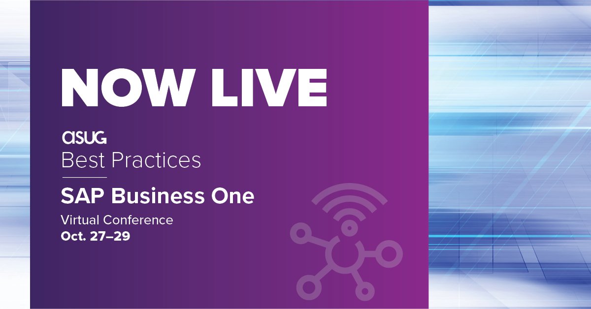 ASUG Best Practices: SAP Business One tweet media