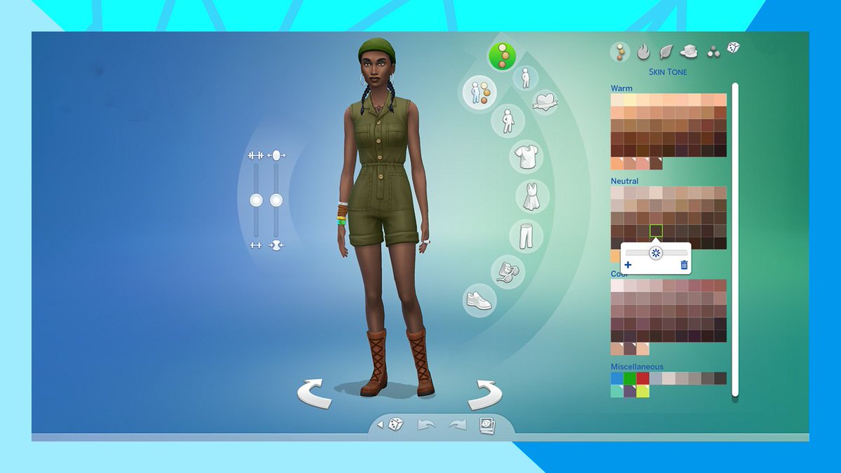 TheSimCommunity's tweet photo. FIRST LOOK at the Skin Tone &amp; Makeup Sliders coming to #TheSims4! 
>>https://t.co/CaaiFaJrNW https://t.co/YVmxheMhTE