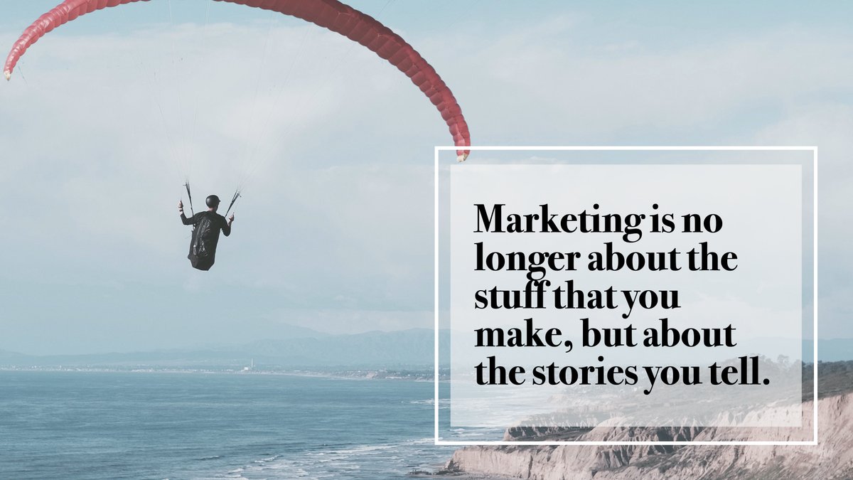 We resonate with this quote from <a href="/thisissethsblog/">Seth Godin</a> so deeply. We tell stories that elicit emotional responses. Your audience doesn't want to hear about what you make, they want to hear about WHY you make it. They want your story &amp; we can help you tell it. #hevestudios