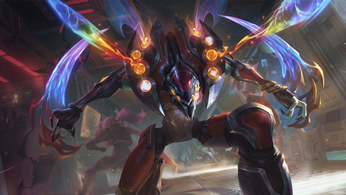 FosPeyjeym's tweet photo. Yo les potes ! Etant #LeaguePartner je vous offre Kha' Zix Odyssée et son chroma Unique ( 4 ici et 6 en stream ) 

- Follow @FosPeyjeym 
- RT &amp; Like ce post
- Identifie Un pote avec qui tu veux le gagner ! 

Good luck les gens :) TAS dans 1 semaine ! https://t.co/HvQdbWrFV8