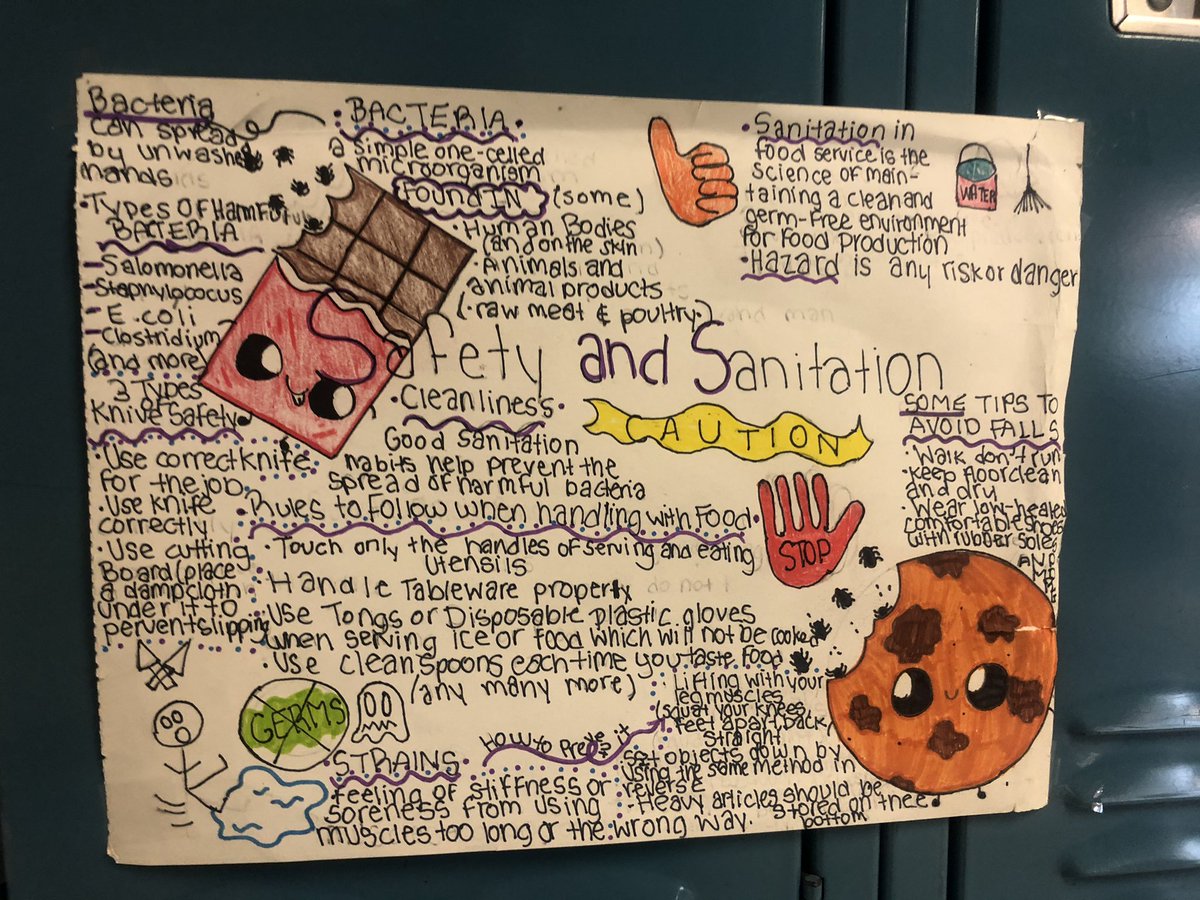 Vela_Ldrshp's tweet photo. Before engaging in food preparation, our Mustang Culinary students spend time mastering the importance of kitchen safety & sanitation! @WoodlandsMSAcad #ConnectSupportAccelerate https://t.co/WzadsMwV6s