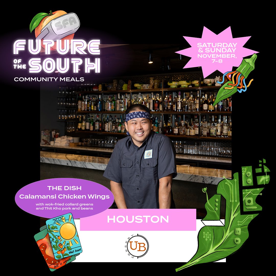 southfoodways's tweet image. SFA’s Future of the South Community Meals are heading to Texas. In #Austin, enjoy special to-go options from Little Ola’s Biscuits (from the team behind @olamaieaustin) and @valstexmexbbq. In #Houston, stop by @UBpreserv. For more details head to: bit.ly/3mq1Yby
#SFAOxf