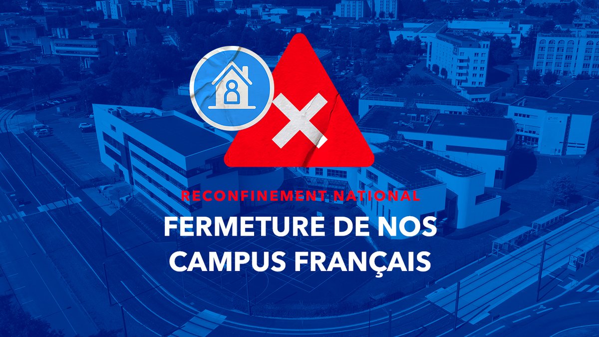 Dès ce soir, nos campus de #Caen, #LeHavre et #Paris seront fermés jusqu'à nouvel ordre. Nous assurerons une continuité des services de l'école à tous les niveaux. L'exigence pédagogique et l'excellence académique seront une nouvelle fois au rendez-vous 👨🏽‍🎓👩🏻‍🎓! Soyons résilients 💪🏼