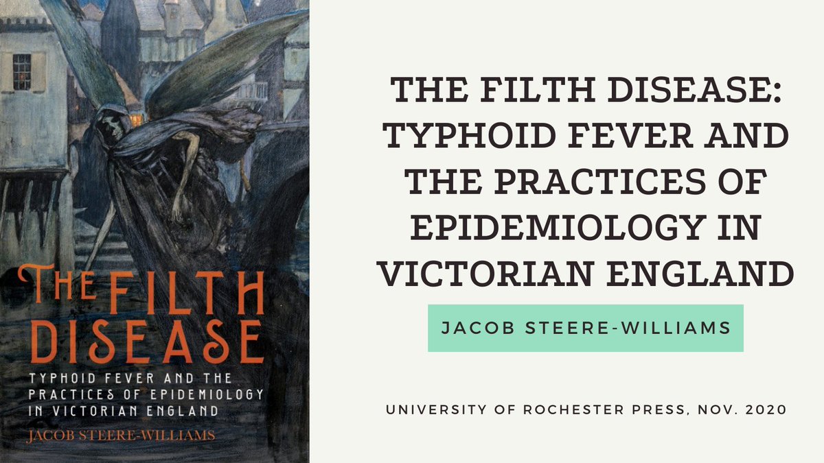 As Victorian medical reformers framed typhoid as an urgent public health concern, the disease became "as much a social and political problem as it was a scientific one." By  @steerewilliams Buy here:  https://boydellandbrewer.com/the-filth-disease.html