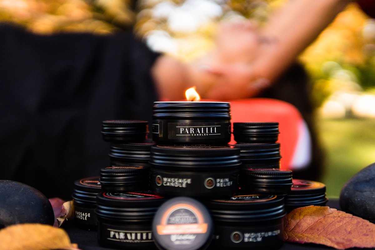 ParallelCandles's tweet photo. MASSAGE THERAPISTS: Are you offering CBD upgrades to your clients? Want to? DM us for mini candles, full candles, and bulk massage oil! 

#massagetherapist #massagetherapy #massagementor #massagebusiness #massagelife #massageoil #massagetherapists #massagetherapistlife https://t.co/hzYSw2xs7K