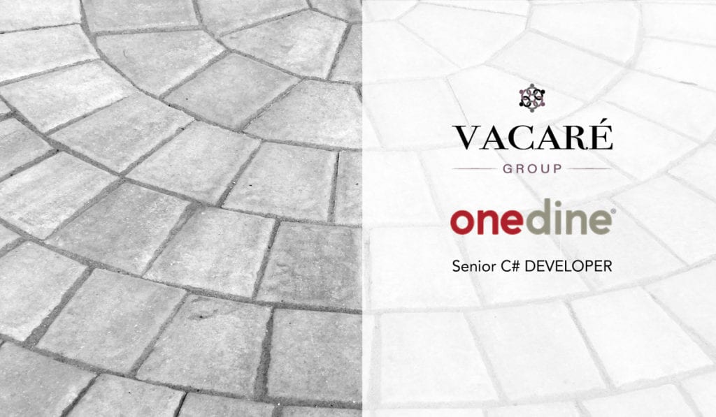 Senior C+ Developer – OneDine – Featured Job Posting from the Vacaré Group Boston: Company: OneDine is the leader in contactless ordering, payment, and mobile menu solutions for restaurants operating with today’s heightened expectations. The platform… vacaregroup.com/talent-acquisi…