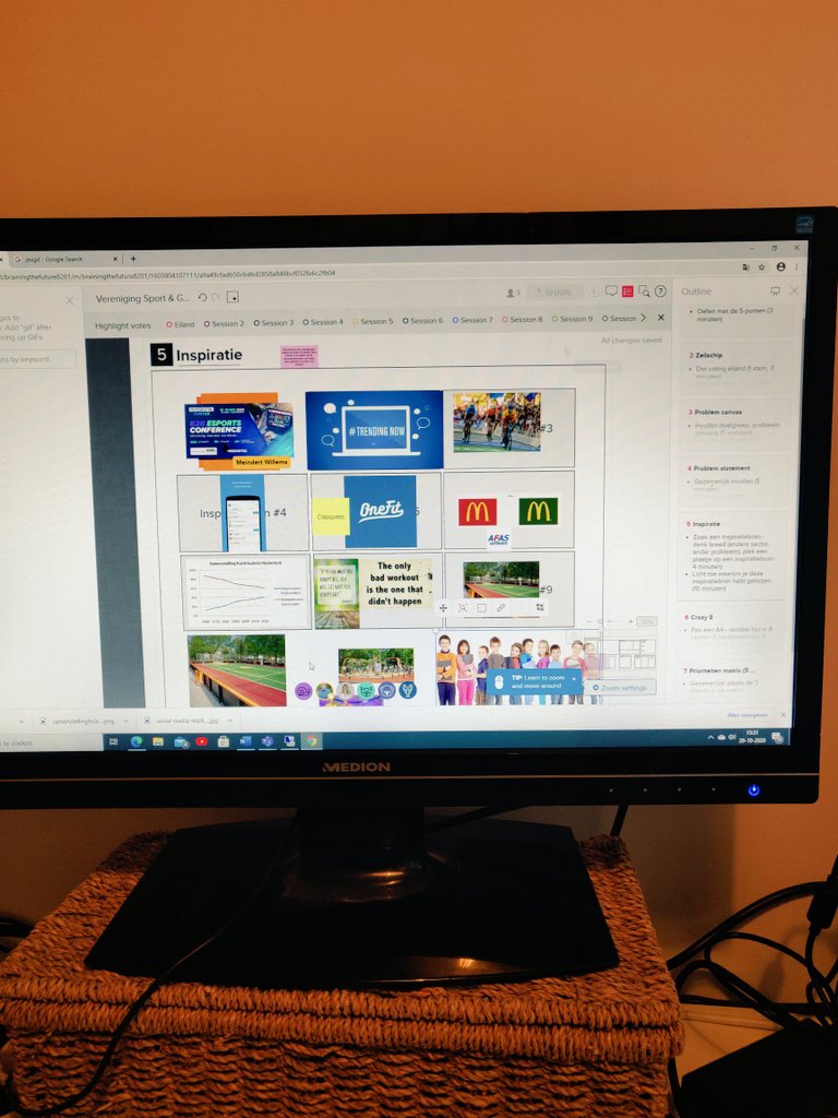 RBrounen's tweet photo. Zojuist toffe online workshop @vsgemeentenypn over #designthinking gevolgd begeleid door @BrainingF aan de slag met het probleem om te komen tot oplossing(en) en prototypes voor het uitesten van uiteindelijk idee van 'vereniging als lifestyle' https://t.co/Kes9rjPuFy