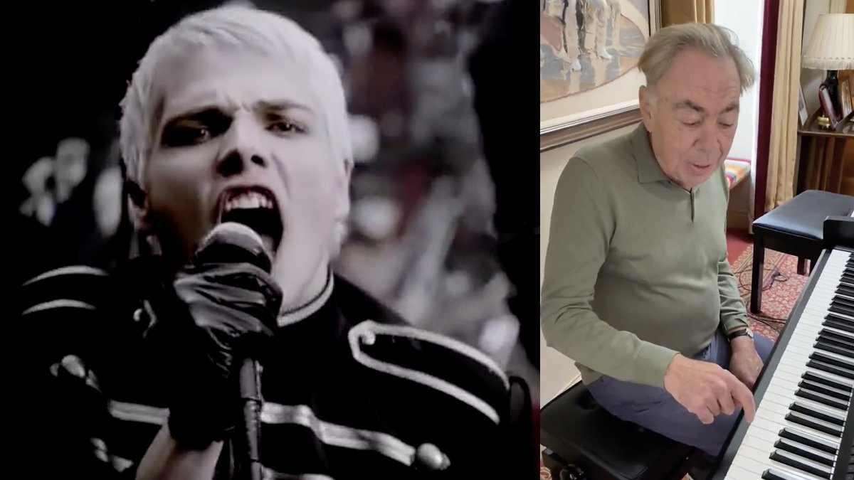 KerrangMagazine's tweet photo. “It’s one thing to create an iconic set of chords. It’s another to make one note iconic…” Andrew Lloyd Webber celebrates My Chemical Romance’s Welcome To The Black Parade intro. https://t.co/dwDJz5ioNr https://t.co/AP8LynQZnQ