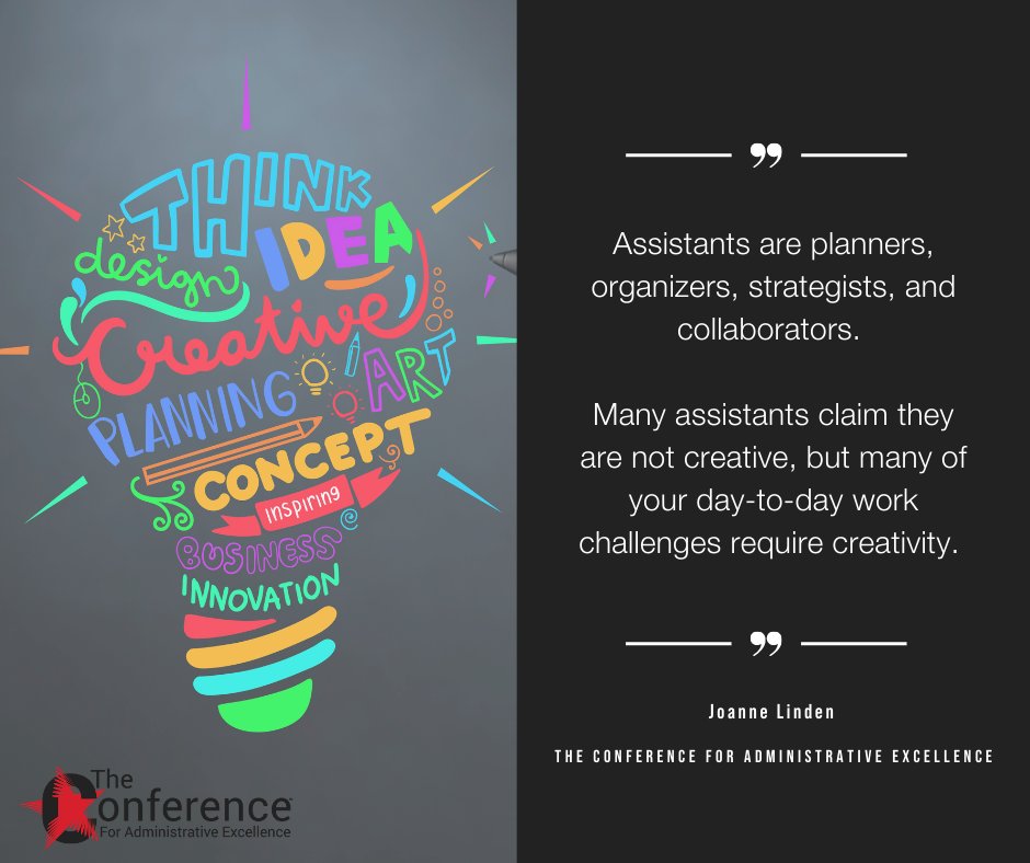 OfficeDynamics's tweet photo. Joanne Linden shared so many great insights on creativity, leadership, and  aligning expectations with your leader. #AdminConf 

It's not too late to register for our conference and receive recordings of all sessions post-conference ➡️ https://t.co/Z34TGnq6hz https://t.co/zIQziqbJYx