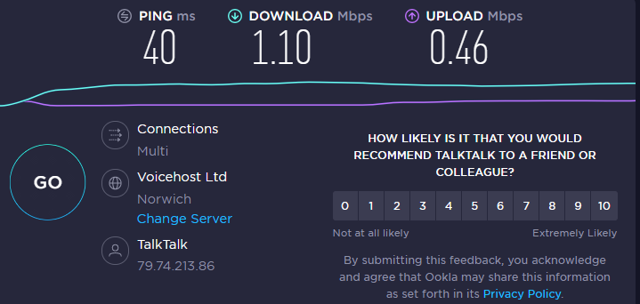 TheBeardyStream's tweet photo. @cherrymx @Speedtest living that slow life https://t.co/MdR5dBCFON