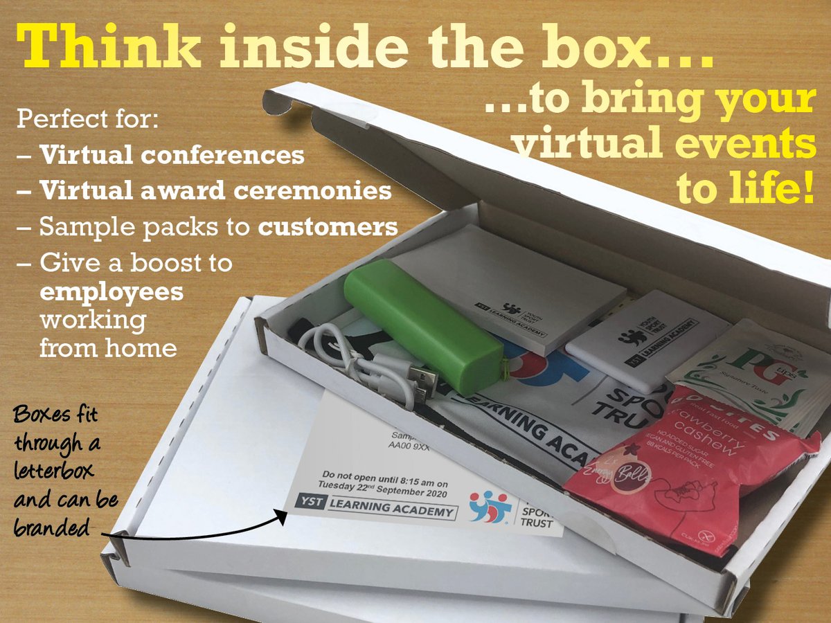 wearedirectmail's tweet photo. With so many events going virtual this autumn,
mailing out delegate packs, like we've been doing for @YouthSportTrust, is a great way to engage with an audience and simulate some of the experience of a 'physical' event.
#delegatepacks #directmail #delegatepacks https://t.co/E3gbDrPQDq
