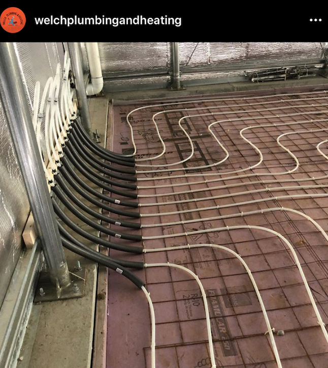 uponor's tweet photo. @welchplumbingandheating clean work, would love to see the finished greenhouse! #install #uponorna https://t.co/JmjH5YTId5