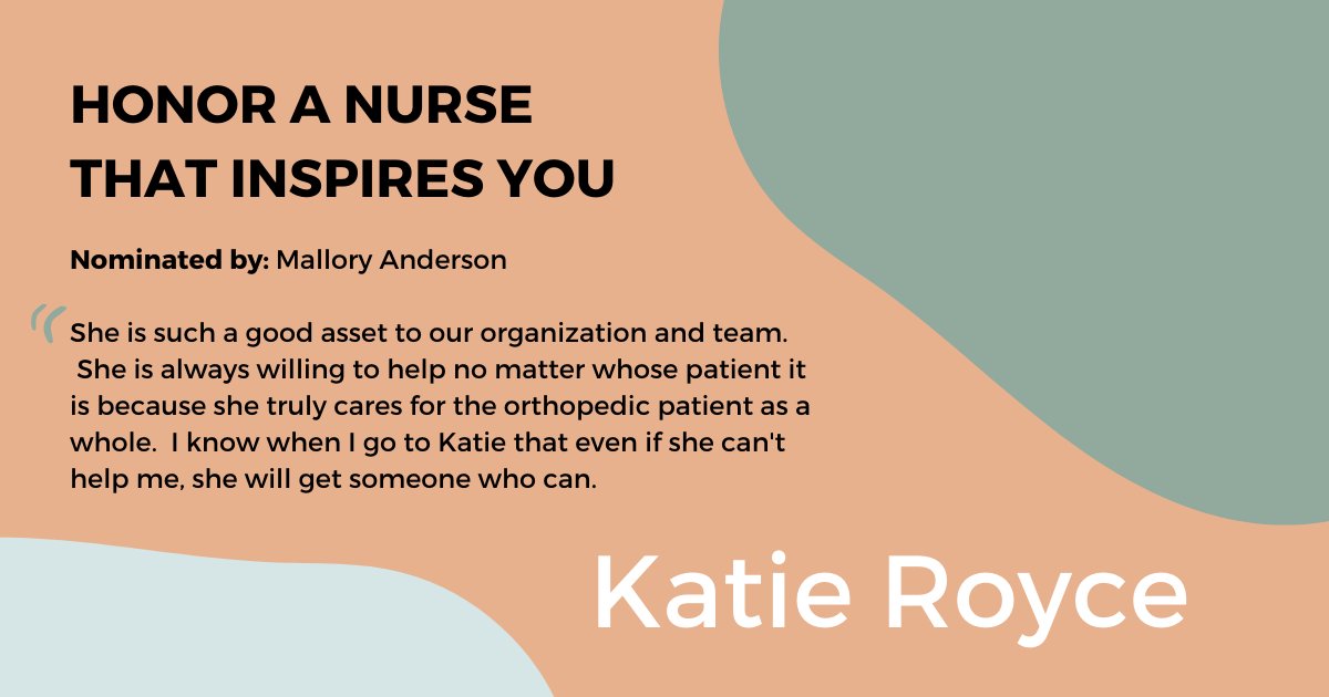 NAONurses's tweet photo. To celebrate #OrthoNursesWeek2020 NAON asked members to nominate and submit a photo of a nurse that inspires them. To view all nominated honorees, visit: https://t.co/hwqMTsdHlY https://t.co/ixMoFs1vNj