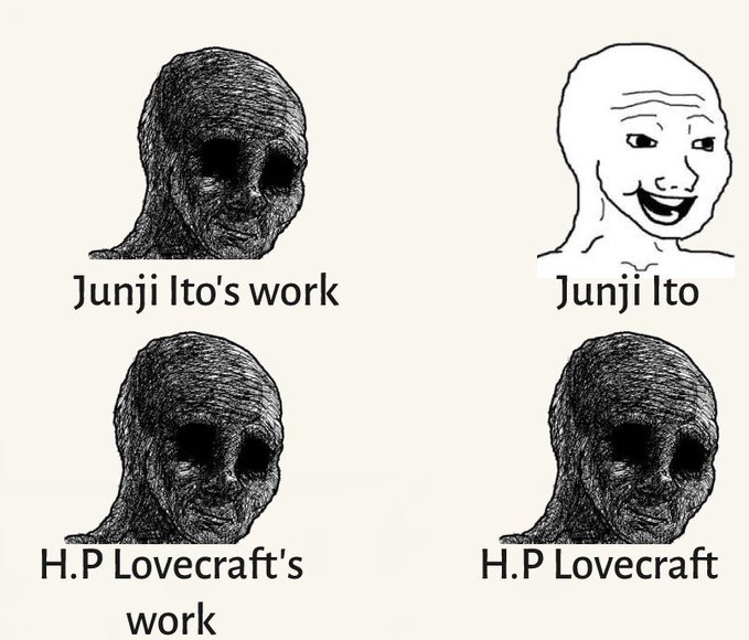 AdderliSofa's tweet photo. Es verdad...

#Lovecraft  #Junji https://t.co/9nVI0Hu5hP