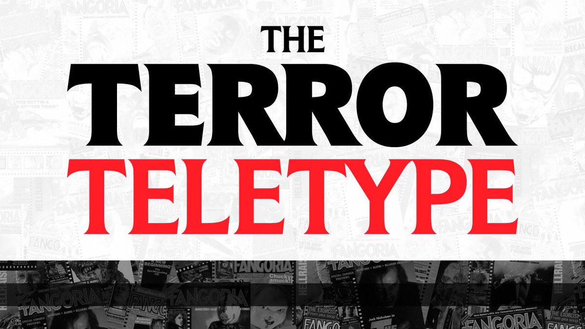 FANGORIA's tweet image. Subscribe to THE TERROR TELETYPE to get your weekly fix of news, peeks inside the Fango vault, and exclusive essays - all delivered FREE to your inbox. 

HIt the link (and ✔️ the newsletter box) to subscribe today - the first edition hits on Halloween! eepurl.com/djVm1b