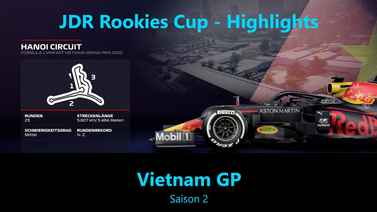 JD_Racing_'s tweet photo. Nachdem wir bereits Dienstag das offizielle Ergebnis verkünden konnten, wollen wir euch nochmal die Highlights eines spannenden Vietnam GPs ans Herz legen.
Schaltet auf jeden Fall rein:
https://t.co/6mDkv8JPyJ
#f1 #f12020 #f12020game #Vietnam #Racing #JDRacing #JDR #Highlights https://t.co/KQl0tjl2MX