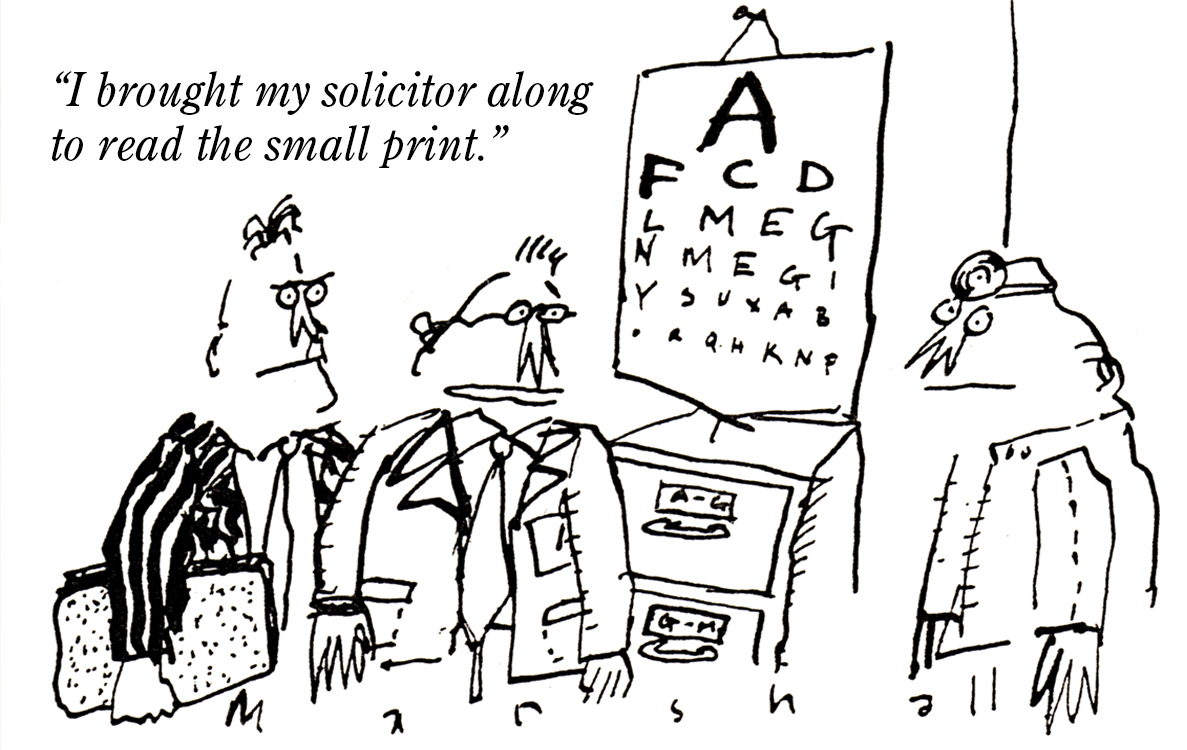 marshallcartoon's tweet photo. Only a couple more days of the @ShrewsToonFest #cartoon #exhibition  at #BearStepsGallery #Shrewsbury. This from the '2020 Vision' part of the show....I'd probably need to bring along a solicitors the read the medium-sized print now too. More details: https://t.co/JjtaSy7G5V https://t.co/NYH6mJg81E