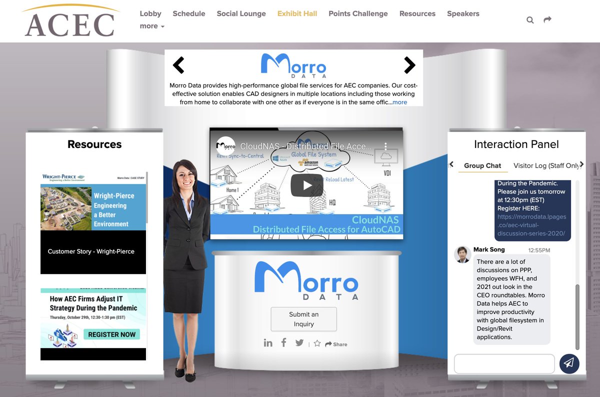 morrodata's tweet photo. It’s the 2nd day of ACEC Fall Conference 2020
Take a chance to visit us today and tomorrow 

#MorroData #CloudNAS #ACECFall2020 #virtualconference #wfh2020 https://t.co/gQhHQ5Rzg5
