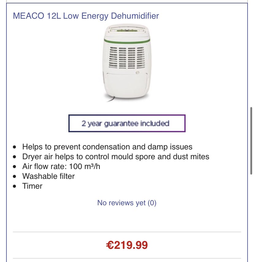 Dervila Kelly On Twitter Has Anyone Bought A Dehumidifier Lately In Ireland It S 100 What We Need But The Variances In Capacity Ability And Price Are Astounding Ideally Would Love To Matsui 125e dehumidifier home bedroom mini mute industrial dehumidification high power basement moisture absorber drying. twitter
