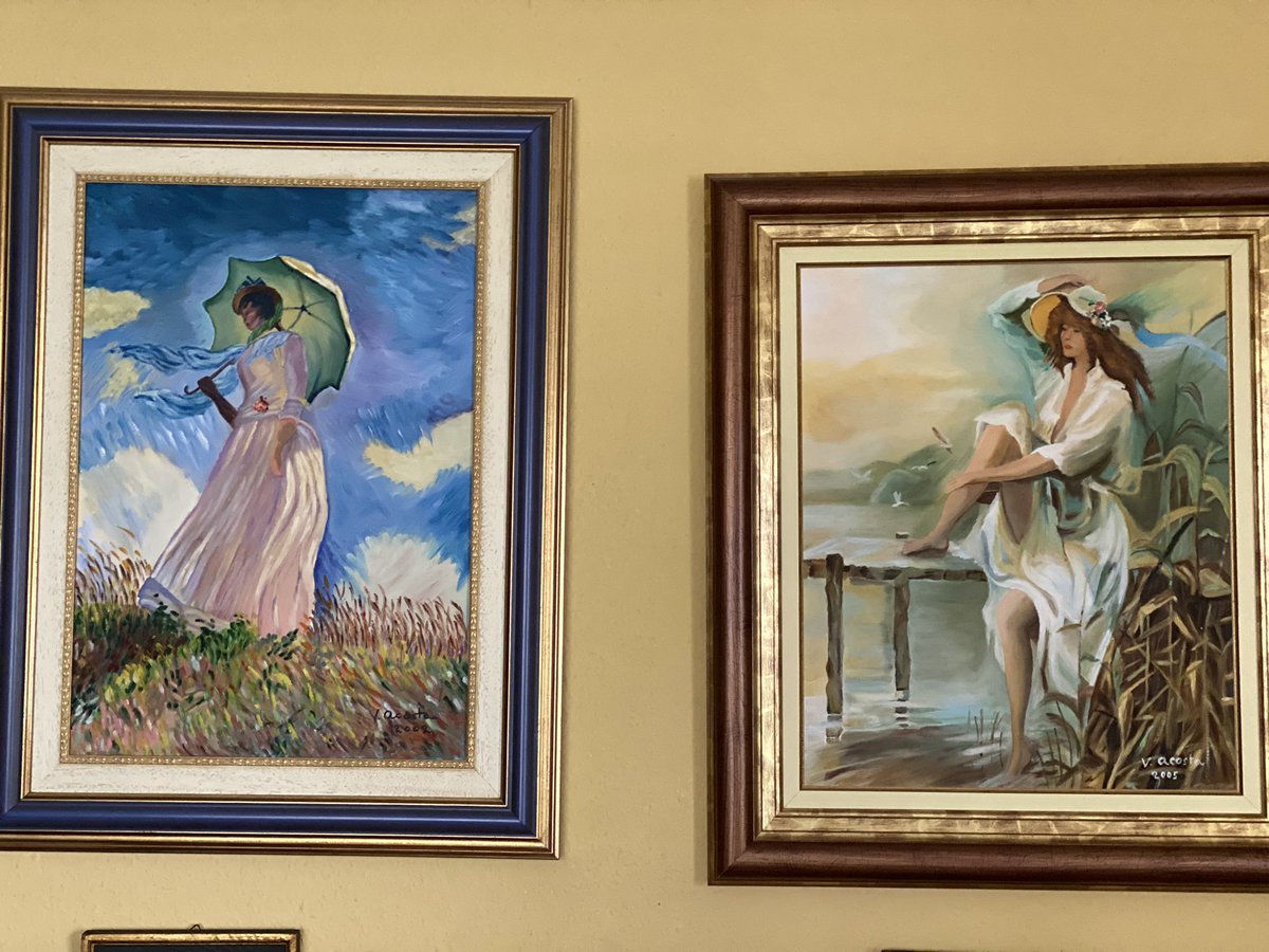 Evisitadoras's tweet photo. A veces las visitas domiciliarias se convierten en visitas a galerías de arte. A los 65 años empezó a pintar #longevidadcreativa https://t.co/yu5AgbYhiu