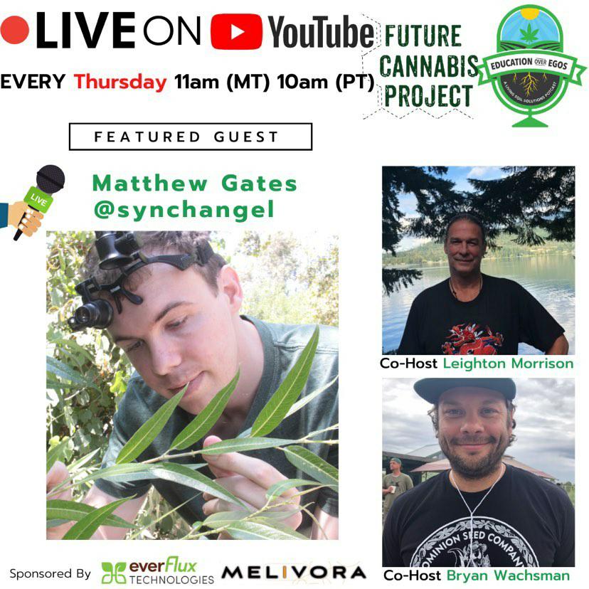 Zenthanol's tweet photo. #Zenthanol Consulting Founder Matthew Gates to talk about Integrated Pest Management of Cannabis crops on the Future Cannabis Project YouTube channel. https://t.co/TY7S7E3gLB