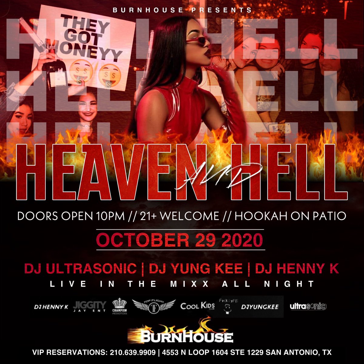 bbandaz's tweet photo. BURNHOUSE TONIGHT! 🔥

Your favorite Thursday night is back!

DM to reserve your table and for the exclusive guest list! 

$100 bottles, drink/shot specials all night!

We are kicking of this Halloween weekend with a bang! 💥 

Doors open at 10:00 pm, arrive early! https://t.co/8LQQaQEZxD
