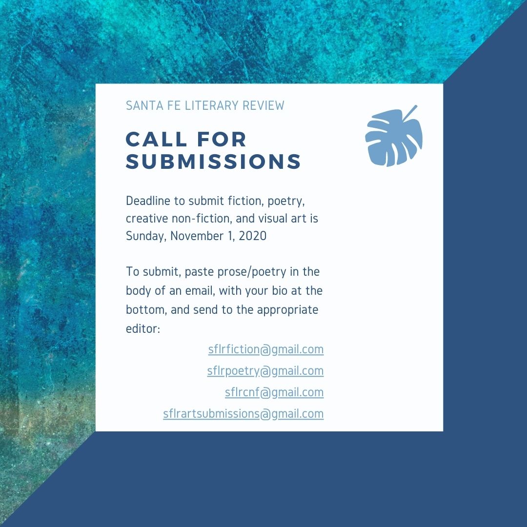 Send your work our way! Deadline's this Sunday, November 1 📚🎃 Full guidelines at sfcc.edu/santa-fe-liter… #amwriting #amreading #callforsubmissions #callforwriting #callforart #writersoftwitter