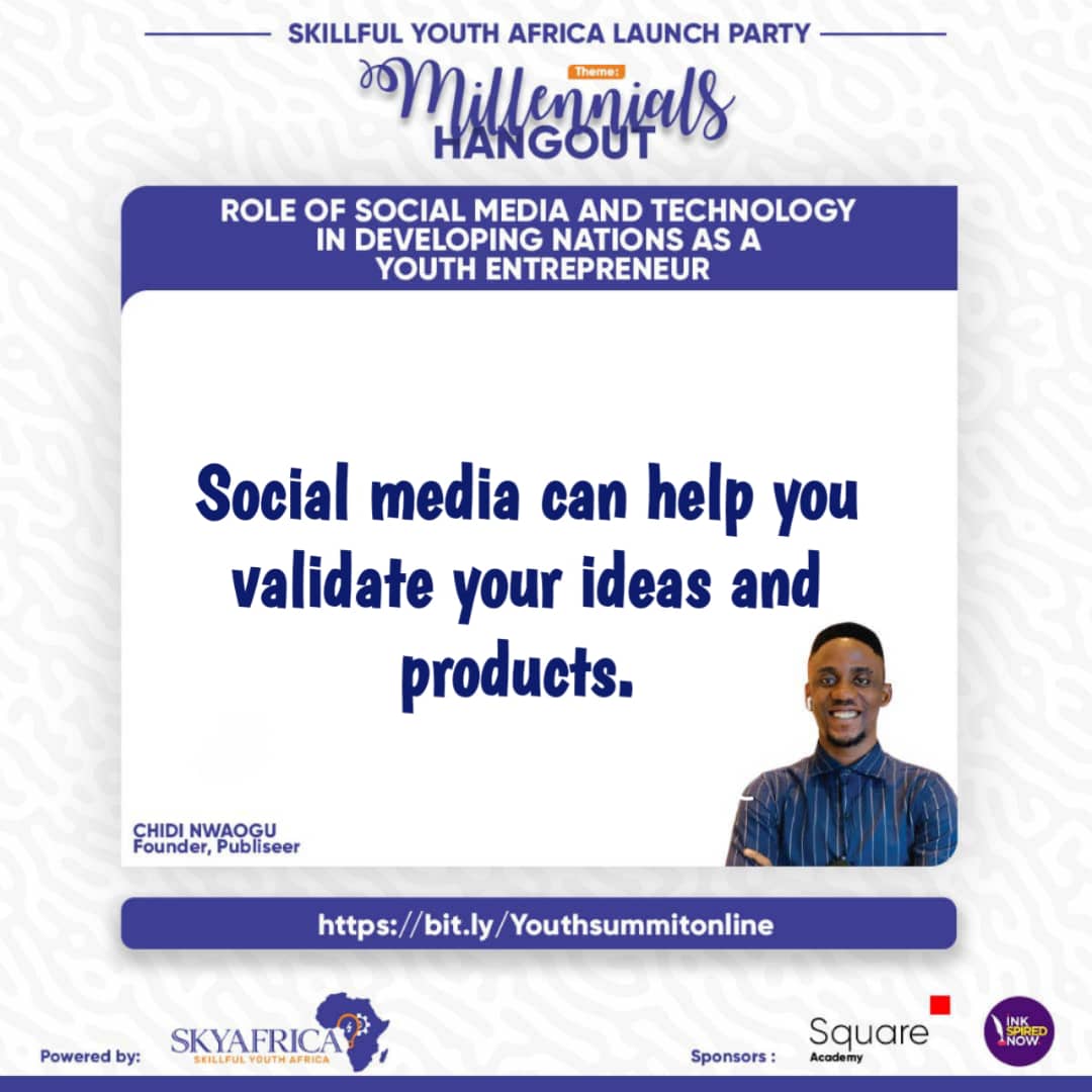 macclean's tweet photo. #skyafricalaunch
#millennialshangout
@MiltonTutu @Real_Copyqueen  @skillfulyouthaf @DigitalSkillsAF 
#skyafricalaunch https://t.co/LLkiDmGodi