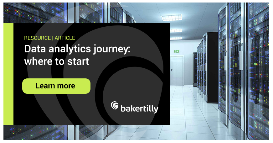 BakerTillyUS's tweet photo. Leveraging your #data goes beyond implementing tools. It is a journey your organization will take to understand what is important to measure and how you use that information to drive improved decision making.  https://t.co/NwFZSKYNVl https://t.co/cbMXNRGcLa