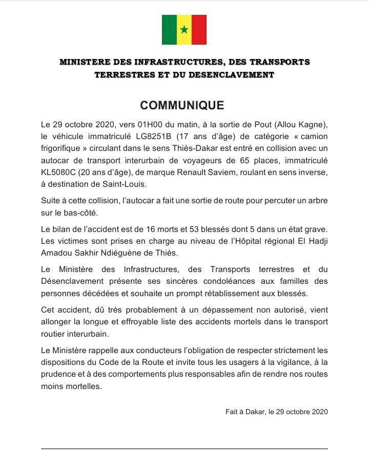 Ministère Infrastructures & Transports Terrestres tweet media
