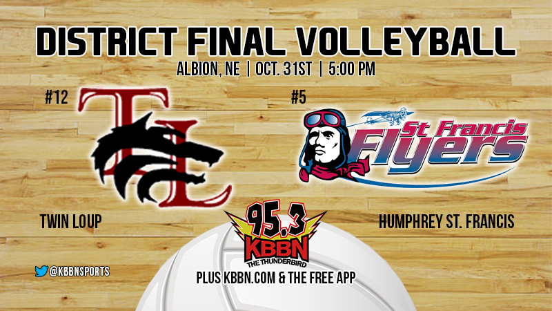 SATURDAY // D2-5 DISTRICT FINAL // #nebpreps 

Listen in on KBBN!